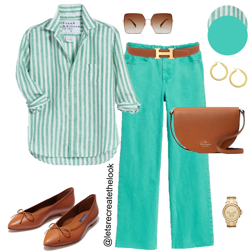 Green and White Striped Shirt – 5 Outfit&nbsp;Ideas