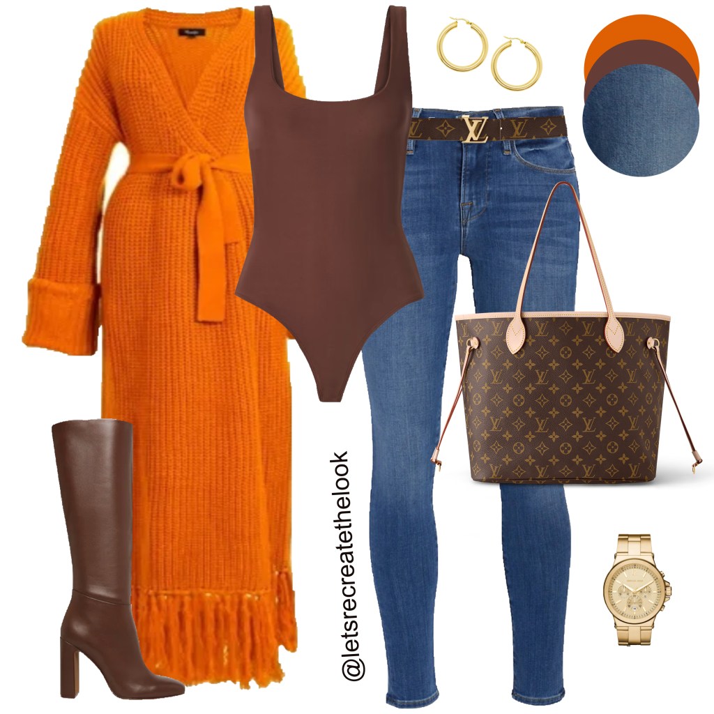 Orange and Brown Outfit&nbsp;Idea