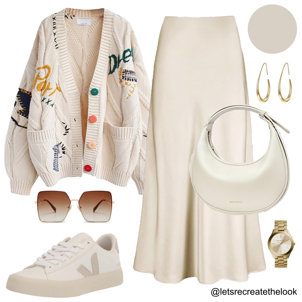 Beige/Multi Color Cardigan&nbsp;Outfits